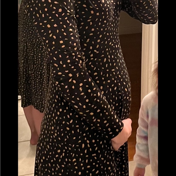 Thyme black printed maternity dress XS - Picture 1 of 5